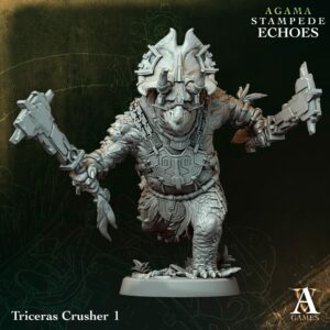 Zestaw figurek Triceras Crushers – 4 sztuki z podstawkami