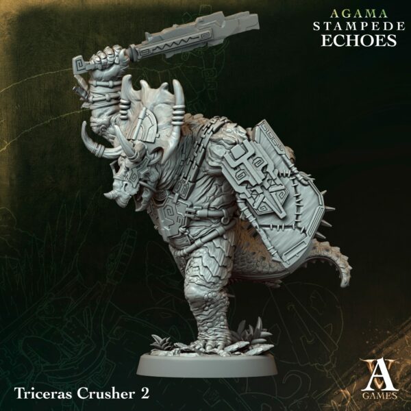 Zestaw figurek Triceras Crushers – 4 sztuki z podstawkami - obrazek 4