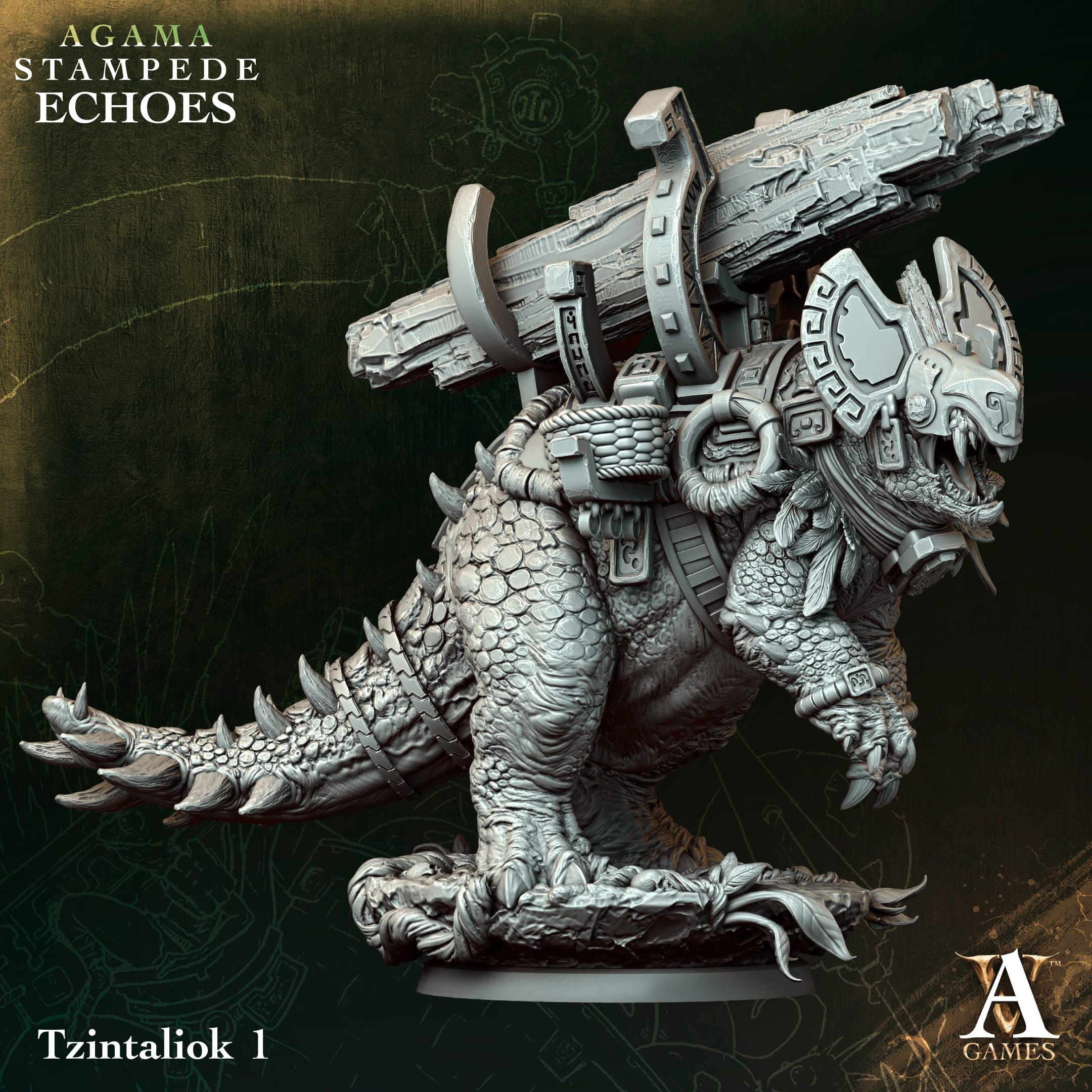 Zestaw figurek Tzintaliok – 4 sztuki z podstawkami