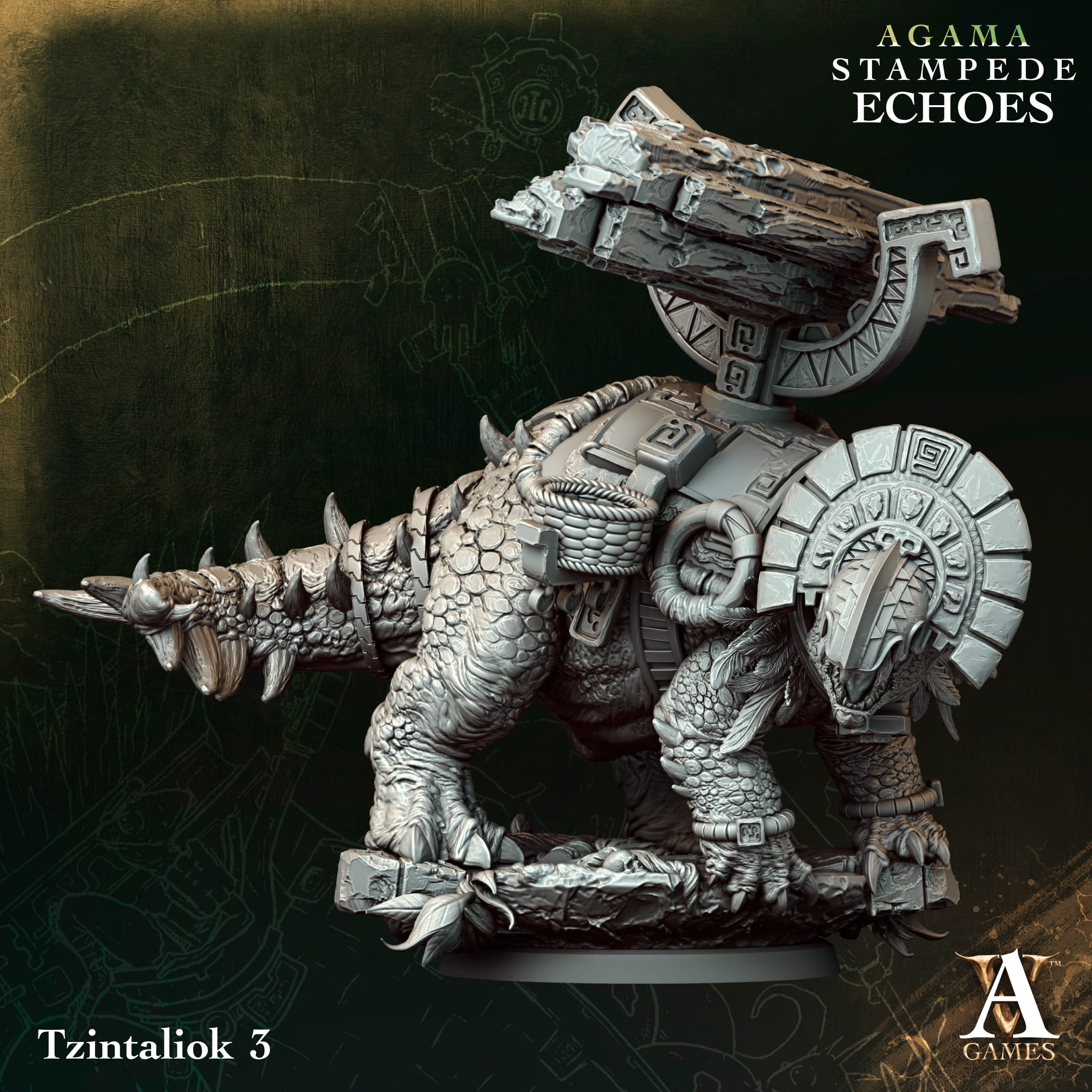 Zestaw figurek Tzintaliok – 4 sztuki z podstawkami - obrazek 2