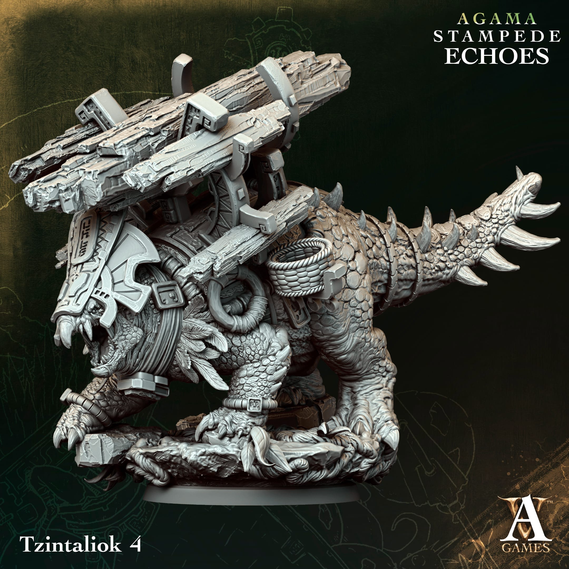 Zestaw figurek Tzintaliok – 4 sztuki z podstawkami - obrazek 4