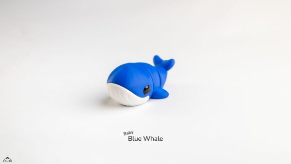 Baby Blue Whale – ruchoma figurka 3D FDM - obrazek 2