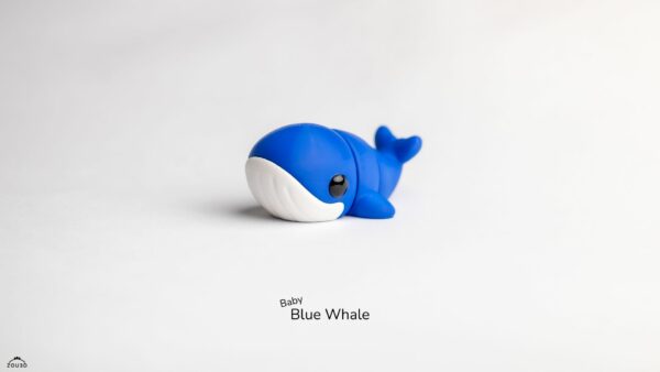 Baby Blue Whale – ruchoma figurka 3D FDM - obrazek 4
