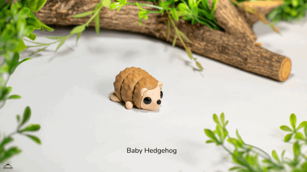 Baby Hedgehog – ruchoma figurka do pomalowania 3D FDM