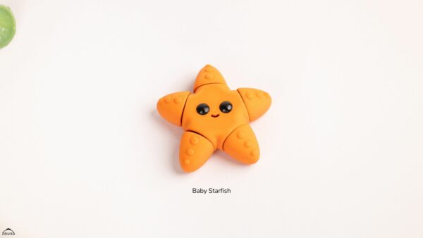 Baby Starfish – ruchoma figurka 3D FDM - obrazek 3