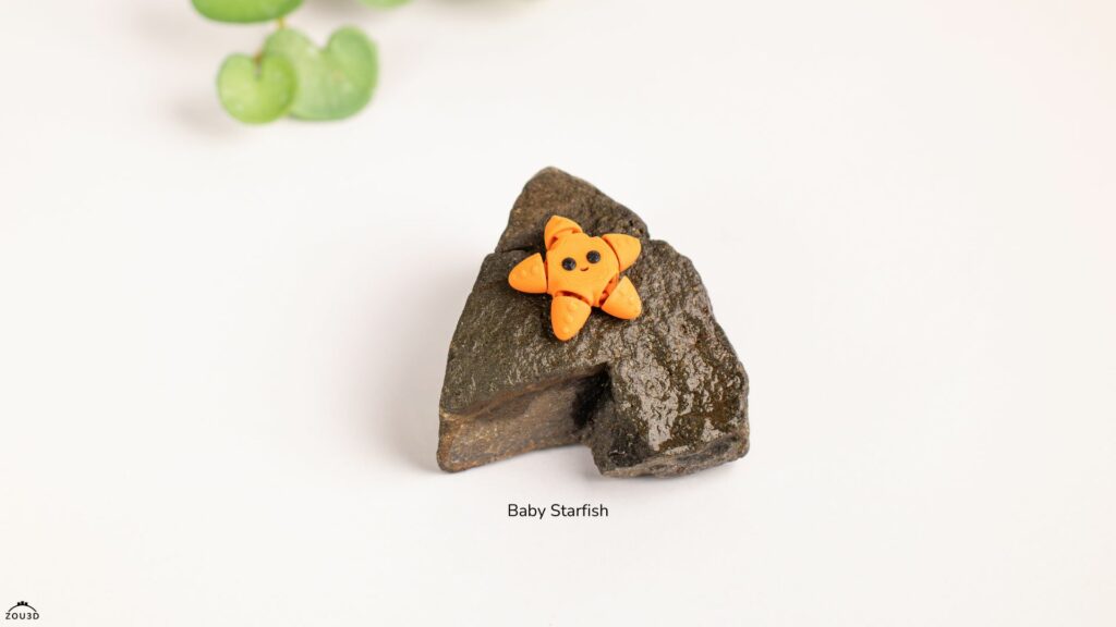 Baby Starfish – ruchoma figurka do pomalowania 3D FDM