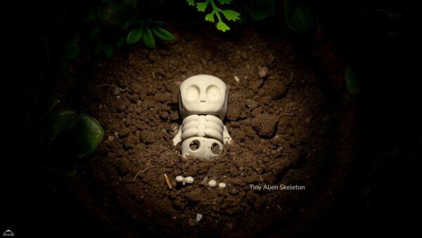Tiny Alien Skeleton – ruchoma figurka 3D FDM - obrazek 2