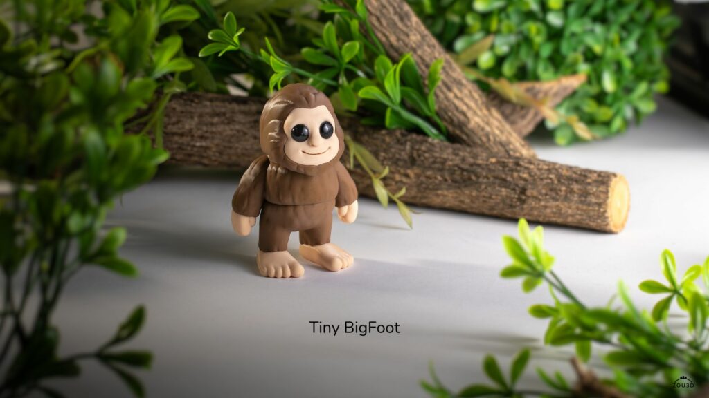 Tiny BigFoot – ruchoma figurka do pomalowania 3D FDM