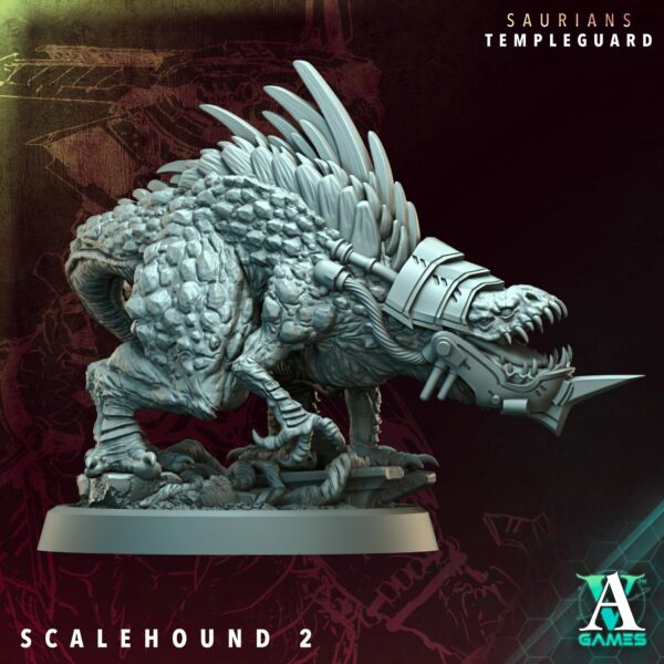 Saurians Templeguard – Scalehounds (zestaw 5 figurek) - obrazek 3