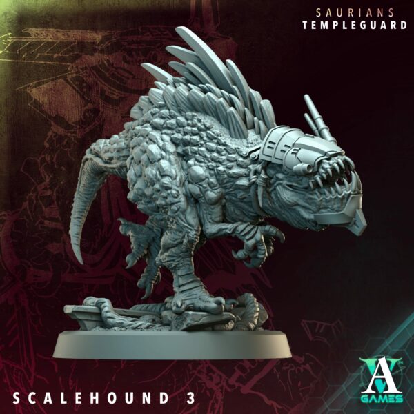 Saurians Templeguard – Scalehounds (zestaw 5 figurek) - obrazek 4