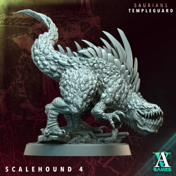Saurians Templeguard – Scalehounds (zestaw 5 figurek) - obrazek 5