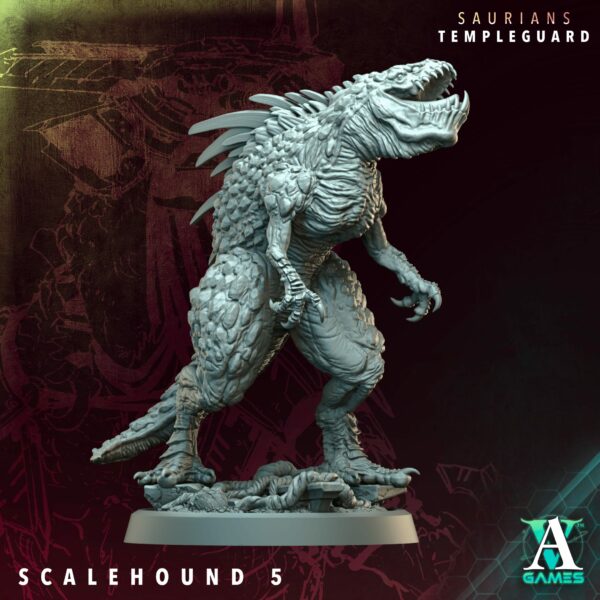 Saurians Templeguard – Scalehounds (zestaw 5 figurek) - obrazek 2