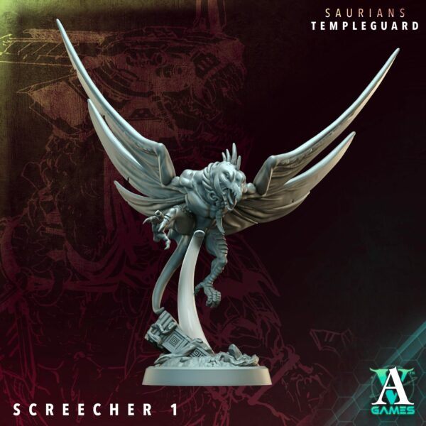Saurians Templeguard – Screechers (zestaw 3 figurek)