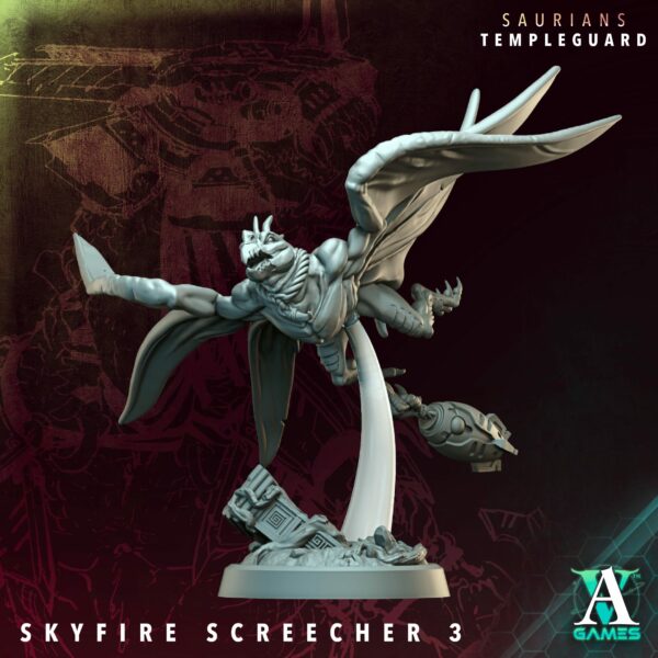 Saurians Templeguard – Skyfire Screechers (zestaw 3 figurek) - obrazek 3