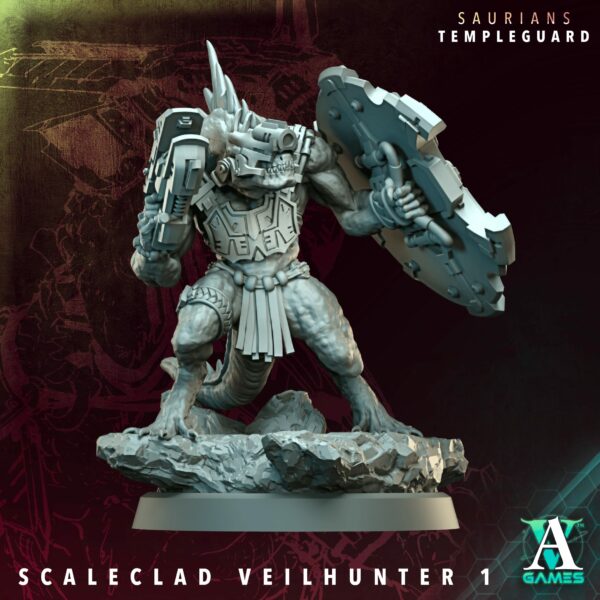 Saurians Templeguard – Scaleclad Veilhunters (zestaw 5 figurek) - obrazek 3