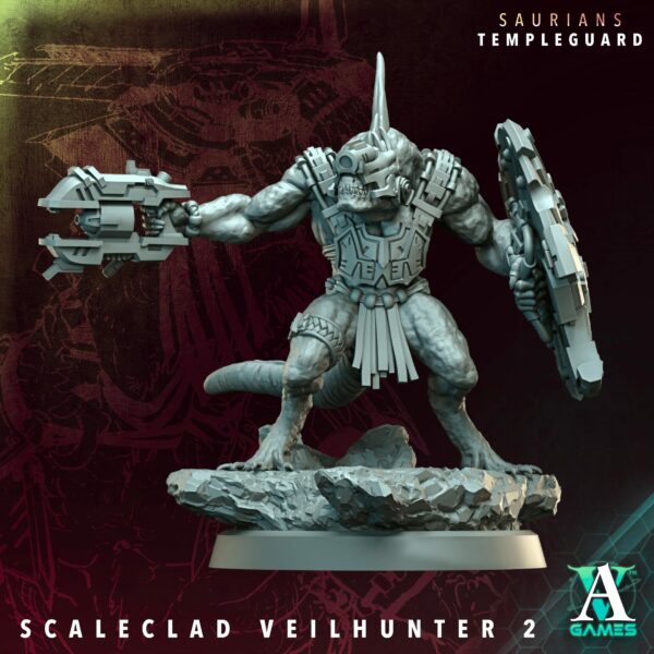 Saurians Templeguard – Scaleclad Veilhunters (zestaw 5 figurek) - obrazek 4