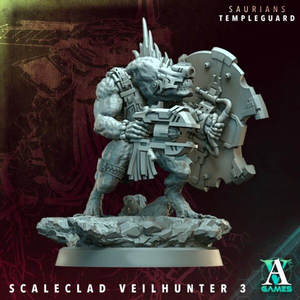 Saurians Templeguard – Scaleclad Veilhunters (zestaw 5 figurek) - obrazek 5