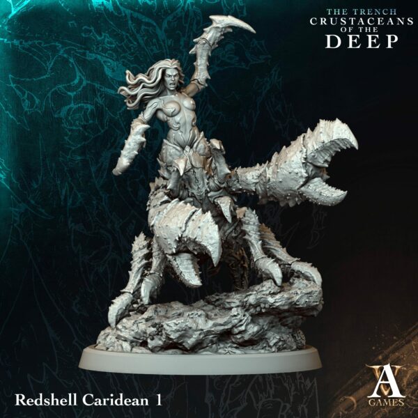 Redshell Caridean - Crustaceans of the Deep – zestaw 4 figurek - obrazek 3