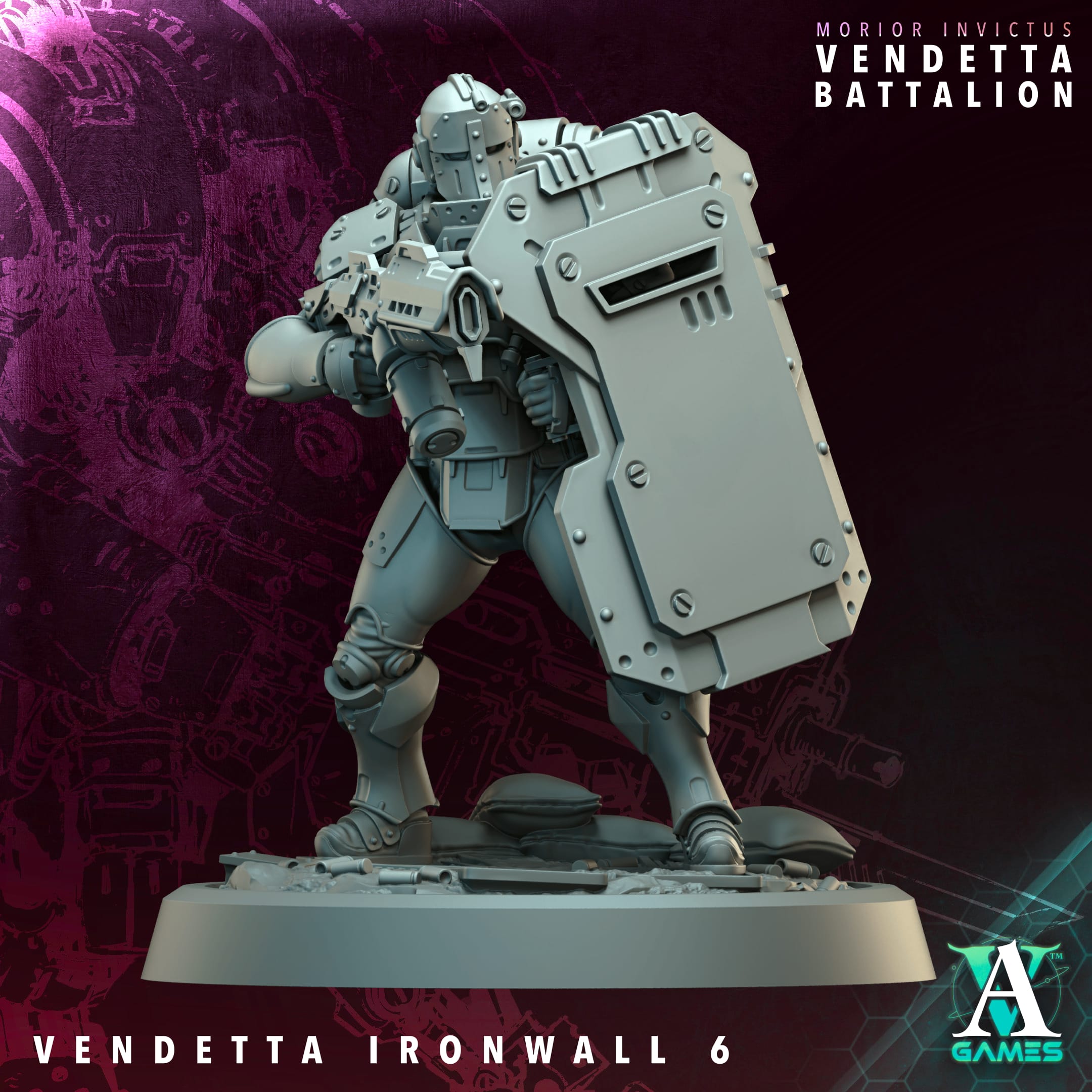 Vendetta Ironwall Ranged Squad - zestaw 6 figurek - obrazek 6