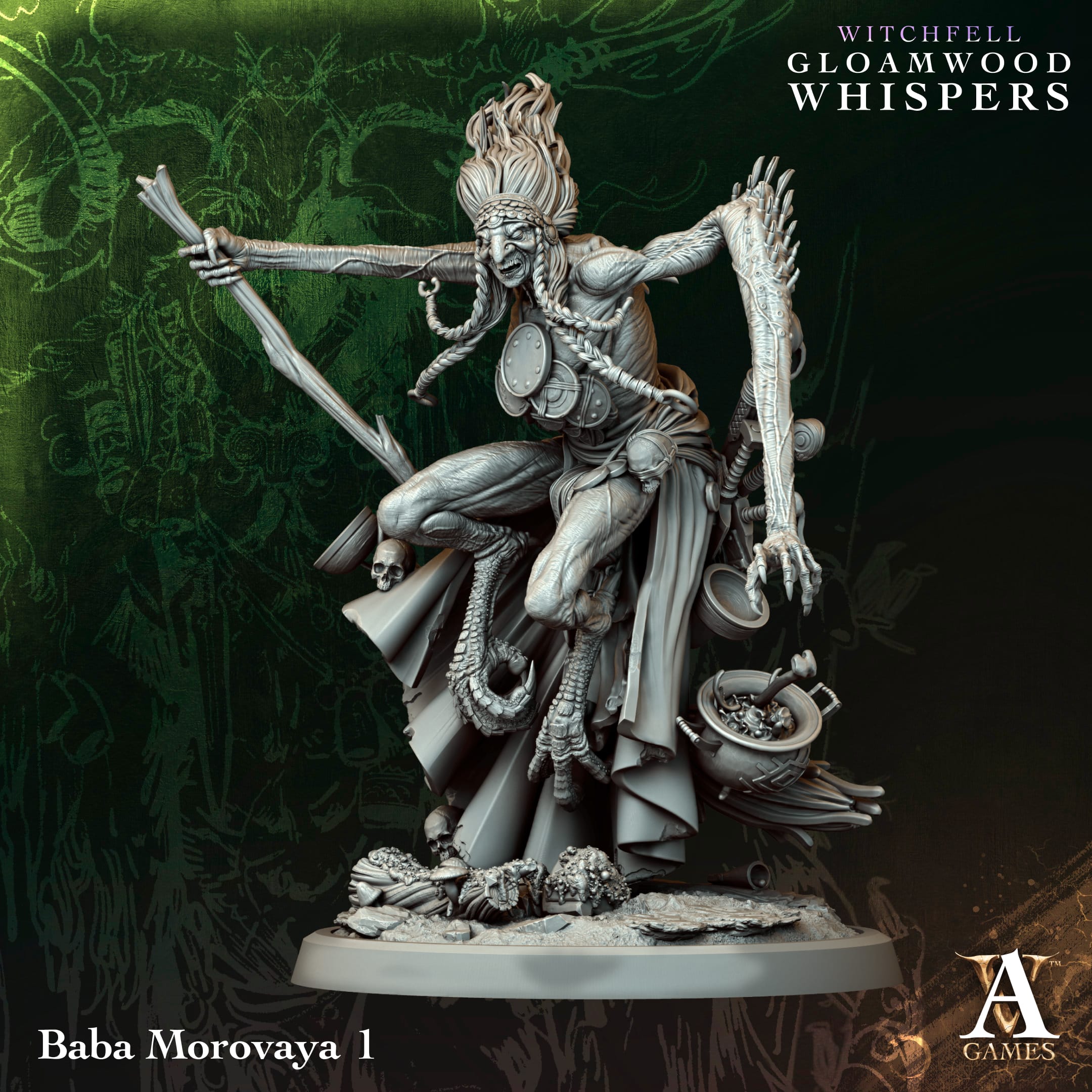 Baba Morovaya (zestaw 4 figurek) - Witchfell - Gloamwood Whispers - obrazek 2