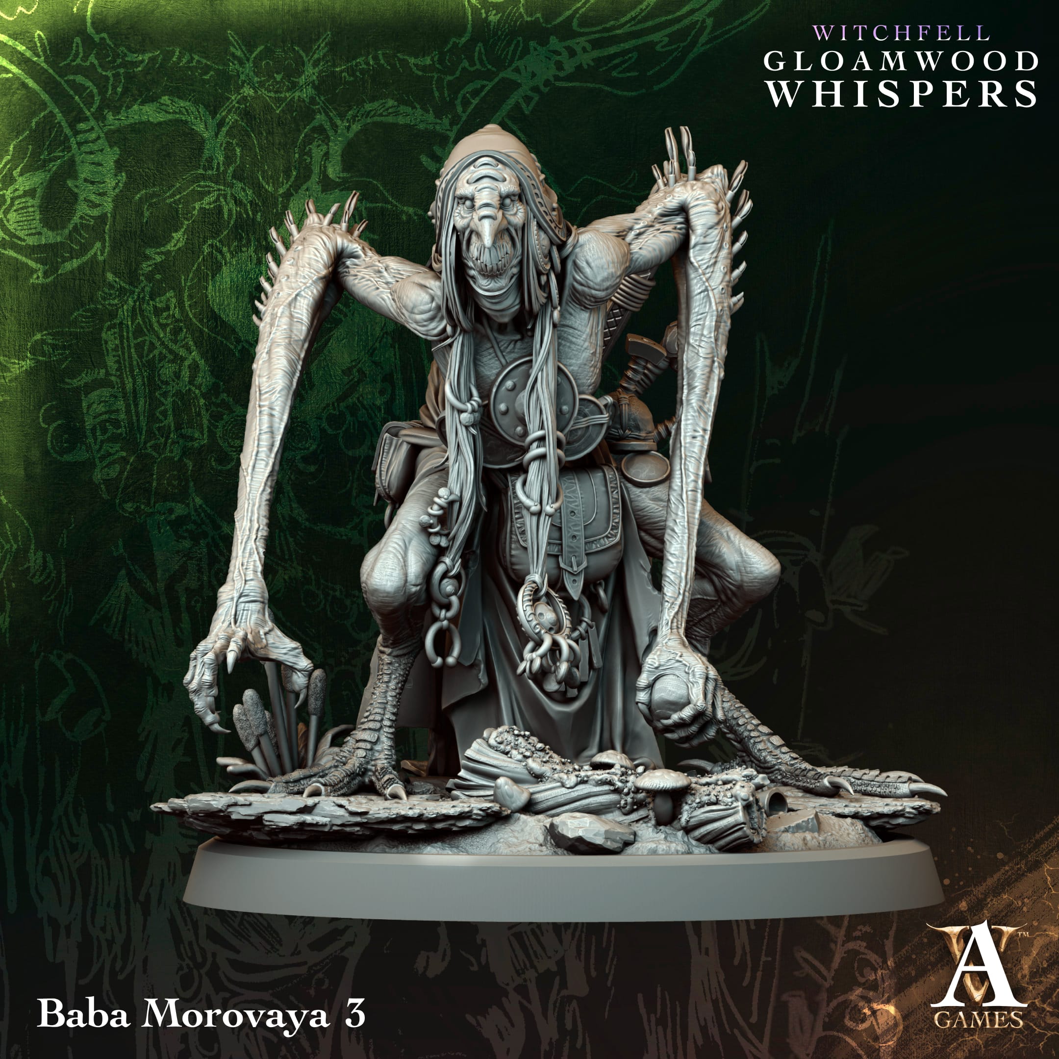 Baba Morovaya (zestaw 4 figurek) - Witchfell - Gloamwood Whispers - obrazek 4