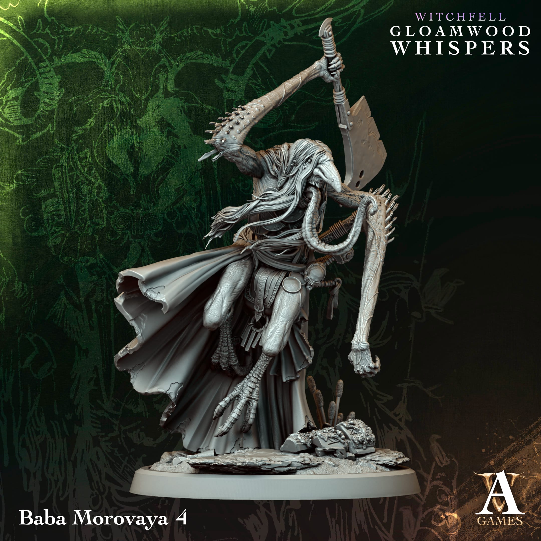 Baba Morovaya (zestaw 4 figurek) - Witchfell - Gloamwood Whispers