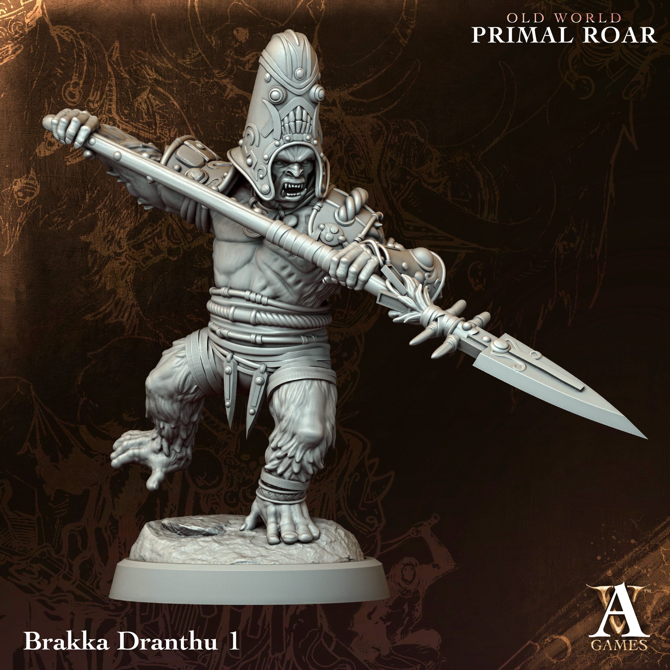 Brakka Dranthu Warband – Zestaw 4 Figurek – Old World Primal Roar - obrazek 2