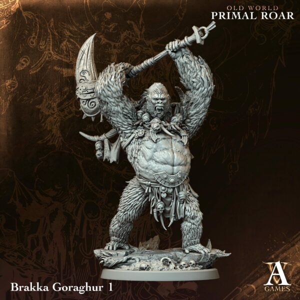 Brakka Goraghur Warband – Zestaw 4 Figurek – Old World Primal Roar