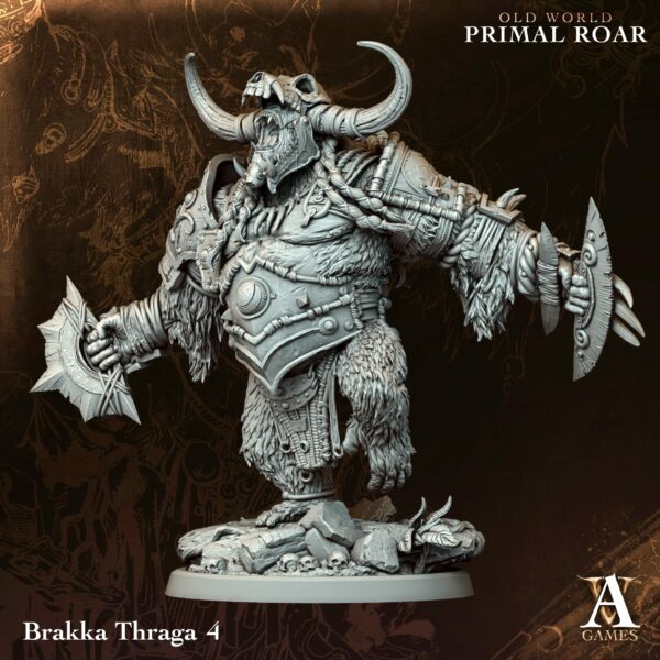 Brakka Thraga Warband – Zestaw 4 Figurek – Old World Primal Roar