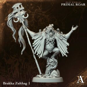 Brakka Zulthag Warband – Zestaw 4 Figurek – Old World Primal Roar