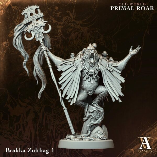 Brakka Zulthag Warband – Zestaw 4 Figurek – Old World Primal Roar