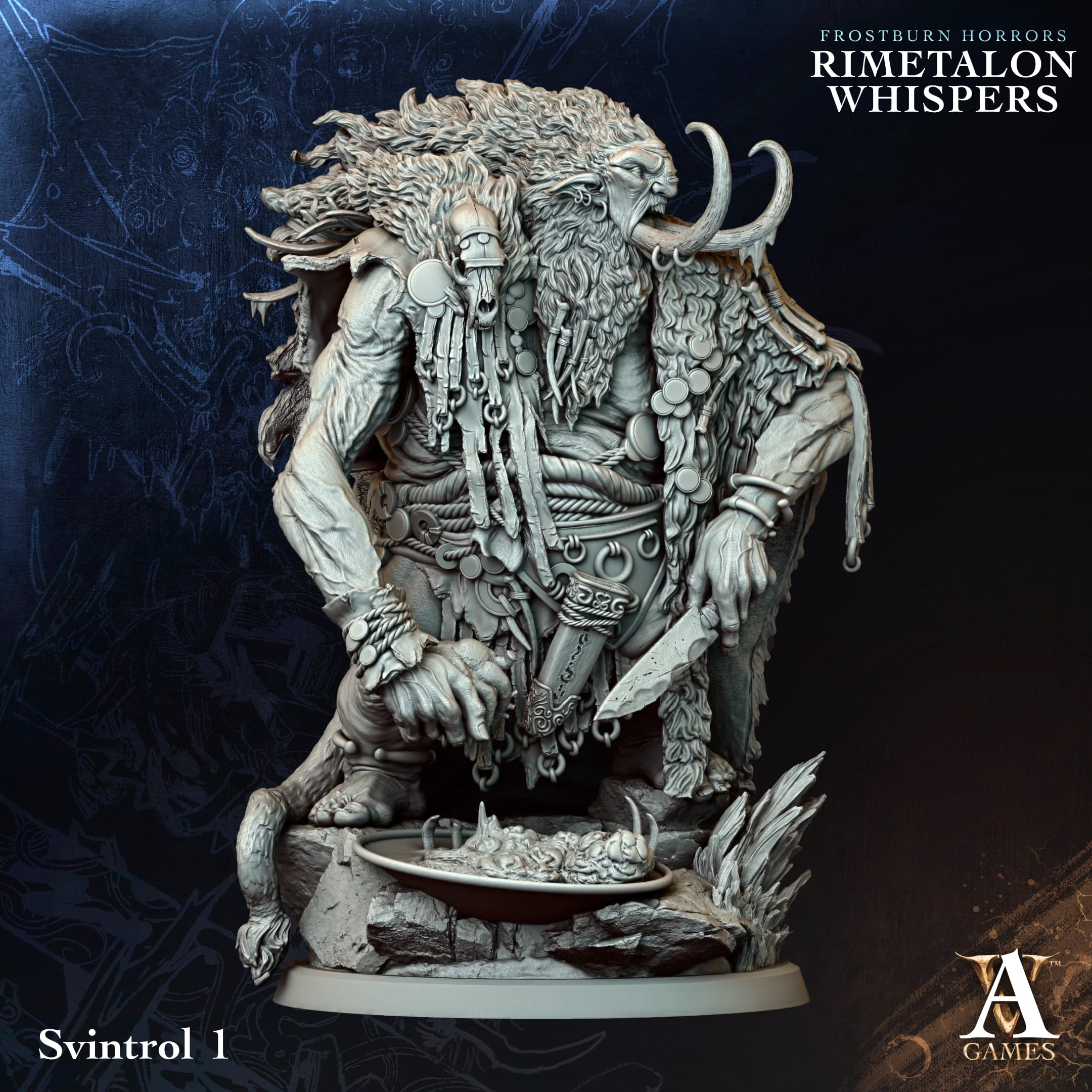 Rimetalon Whispers - Svintrol - Frostbound Trolls - zestaw 4 figur