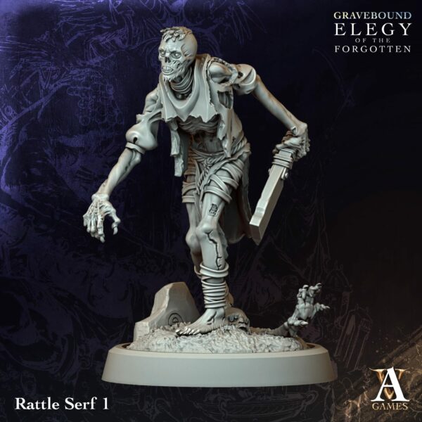 Rattle Serfs — Zestaw 4 Figurek – Gravebound – Elegy of the Forgotten