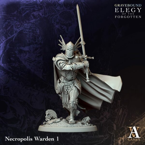 Necropolis Wardens — zestaw 4 figurek – Gravebound – Elegy of the Forgotten