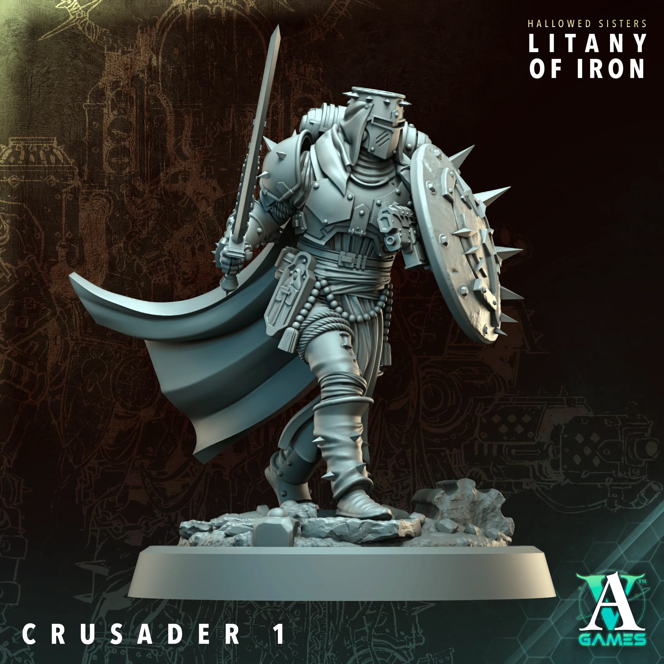 Crusader Squad – Hallowed Sisters – Litany of Iron (zestaw 5 figurek) - obrazek 5