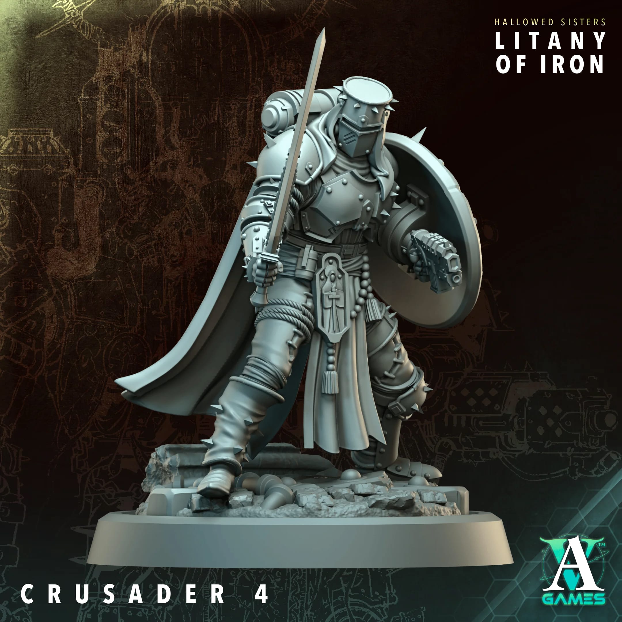Crusader Squad – Hallowed Sisters – Litany of Iron (zestaw 5 figurek) - obrazek 2