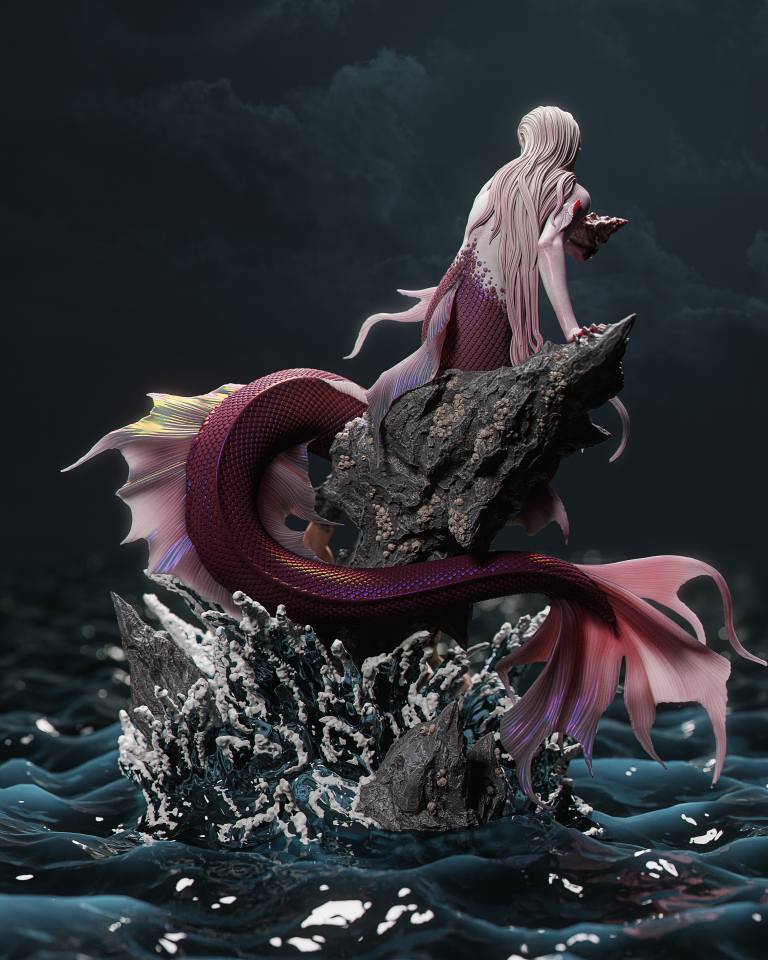 Mermaid – Statuetka kolekcjonerska – 1:6 ~41cm - obrazek 5