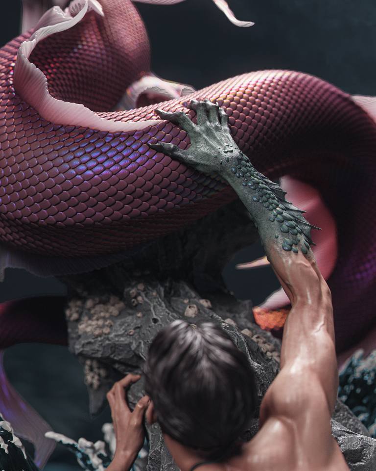 Mermaid – Statuetka kolekcjonerska – 1:6 ~41cm - obrazek 4