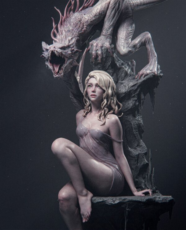 Elegy of the Wyrm – Statuetka kolekcjonerska – 1:6 ~52cm
