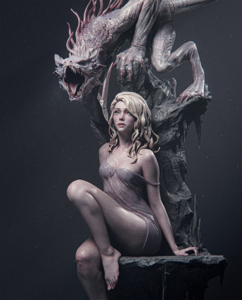 Elegy of the Wyrm – Statuetka kolekcjonerska – 1:6 ~52cm
